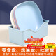 拜杰吐骨盤(pán)吐骨碟水果盤(pán)零食盤(pán)渣盤(pán)干果盤(pán)多用盤(pán)碟混色11件套