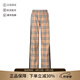 博柏利（BURBERRY）女款棉質(zhì)休閑褲長褲女裝禮物女 80405971 典藏米色黑色Vintage格紋 M /品牌原碼 08