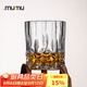 MUMU高端歐式威士忌洋酒杯子無鉛玻璃酒具家用烈酒樽套裝組合2只裝