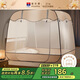 富安娜 家用蚊帳 防摔蒙古包蚊帳 三開(kāi)門(mén) 1.5x2米床 淺咖 【免安裝】