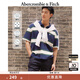 ABERCROMBIE & FITCH【情侶POLO】男裝25夏季小麋鹿條紋POLO短袖T恤KI124-5299 海軍藍 M (180/100A)