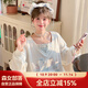 森女部落原創(chuàng  )甜美卡通印花假兩件寬松衛衣女2025春季新款女裝 白色衛衣（單件） M