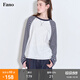 fano studios范洛Fano 休閑百搭撞色條紋拼接三針五線(xiàn)長(cháng)袖t恤女2025秋季新款 條紋色第二批 L