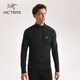 ARC'TERYX始祖鳥(niǎo) RHO MERINO WOOL ZIP NECK 男子 內層長(cháng)袖上裝 BLACK/黑色 M