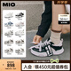 MIO【宋亞軒同款】米奧小白休閑鞋厚底板鞋運動(dòng)情侶溶解女鞋男老爹鞋 黑/白色 （嚴浩翔同款） 42