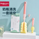 佩奇媽媽奶瓶清洗刷套裝嬰兒洗奶瓶刷子便攜式奶瓶刷海綿清洗杯刷3件套