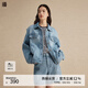 播設(shè)計(jì)感牛仔短外套女2024早春新款寬松短款洋氣上衣DDR1WD5157 B29淺牛仔藍(lán) 淺牛仔藍(lán) L
