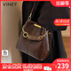 viney輕奢水桶包包女包新款斜挎包高級感生日禮物送女友老婆 【咖色】高級感實用腋下包 品牌時尚百搭休閑通勤單肩包