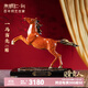 朱炳仁 銅 新款唐馬銅馬客廳玄關(guān)大堂工藝品擺設擺件馬到成功家居禮 一馬當先