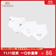 英氏（YEEHOO）【商場(chǎng)同款】嬰兒口水巾純棉小恐龍三角巾新生兒 秋季新品 恐龍時(shí)代【3件裝】 38*17cm