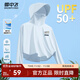 雪中飛冰絲防曬衣女2025新款夏季防紫外線(xiàn)衫斗篷小個(gè)子冰感大帽檐防曬服 冰川藍458F (星之夢(mèng)) L (165/88A)