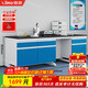 信京 鋼木實(shí)驗臺邊臺實(shí)驗室工作臺理化板實(shí)驗桌長(cháng)2000*高800*寬750mm