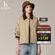 哈吉斯女裝 秋季新款女士【PHIZ系列】拼接領(lǐng)夾克女ASVSU0CCX07 米色BI S (155/80A 36)