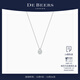 DE BEERS 戴比爾斯 Aura 水滴形切割鉆石項鏈 18K白金 18K白金鉆石項鏈