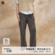 播高腰直筒褲女商場(chǎng)同款2024夏休閑寬松慵懶顯瘦山本褲BDR2KD1023 G20象灰 XL