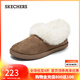 斯凱奇（Skechers）女鞋秋冬加絨時(shí)尚棉鞋舒適休閑單鞋169012 栗色/CSNT 37