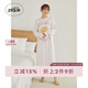 gelatopique秋冬新品女睡裙粉撲餅干字母長(cháng)袖連衣裙PWNO245182 粉色 均碼 （F）