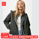 優(yōu)衣庫【狂歡價(jià)】女裝雙面穿防風(fēng)搖粒絨拉鏈連帽外套戶(hù)外479697 479697/59墨綠色 L