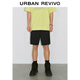 UR2025春季新款男裝潮流休閑機能腰帶裝飾寬松短褲UMV650028