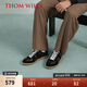 THOM WILLS【舒適軟內里】德訓鞋男足弓支撐經(jīng)典休閑板鞋夏季百搭男鞋反絨皮 黑色G744 42 /8碼