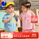 minibala【排汗T】迷你巴拉巴拉男女童親膚涼感抑菌短袖T恤夏季不悶汗 粉紅60022 100