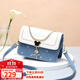 愛(ài)情海牛皮包包女包斜挎包品牌單肩包小方包生日禮物高級感送女友老婆