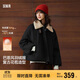 森馬（Semir）羽絨服女插肩袖可脫卸毛領(lǐng)2025冬季oversize花苞外套109725113017