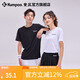 薰風(fēng)（KUMPOO）新款羽毛球服速干短袖男涼感T恤女寬松上衣休閑服透氣熏風(fēng)運(yùn)動(dòng)服 黑色 XL