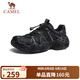 駱駝（CAMEL）【云山】網(wǎng)面戶(hù)外徒步登山休閑丑萌鞋情侶 G15S076104 黑色 41