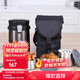 樂(lè )扣樂(lè )扣一體式保溫飯盒桶便攜三層大容量不銹鋼2000ml LHC8034DGRY 灰色