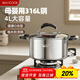 美廚（maxcook）湯鍋 316L不銹鋼湯鍋湯煲22CM 加厚復合底 MCT2818
