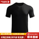 龍牙【滿(mǎn)2件-100】三代秘纖速干圓領(lǐng)短袖男士夏季戰術(shù)百搭戰術(shù)戶(hù)外T恤 極夜黑（圓領(lǐng)） XS 165/88A(100-120斤)