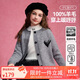 ASK JUNIOR100%綿羊毛兒童毛衣冬厚實(shí)保暖女童針織衫青少年開衫外套