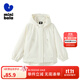 迷你巴拉【戶(hù)外風(fēng)】女童便服秋時(shí)尚洋氣時(shí)髦寬松蝙蝠袖外套 橡皮粉61209 105