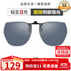 海倫凱勒墨鏡夾片男女款 幾何大框夾片 開(kāi)車(chē)駕駛專(zhuān)用近視墨鏡夾片 HP823C2