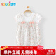 優(yōu)奇女寶寶連體衣嬰兒短袖夏季薄款新生幼兒裙子甜美可愛(ài)碎花哈衣夏裝