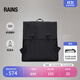 Rains雙肩包男大容量電腦包女戶(hù)外通勤背包MSN Bag /13300 黑色 One Size