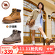 駱駝經(jīng)典登山戶(hù)外大黃靴女馬丁靴戶(hù)外工裝鞋 P25W379009 沙漠黃 38