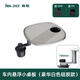 賓尼理想L6789i6i8車(chē)載小桌板MEGA專(zhuān)用懸浮旋轉多功能小桌板配件 理想全系小桌板航空鋁材食品級硅膠(豪華版)-原車(chē)白