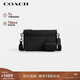 蔻馳（COACH）【品牌直供】HERITAGE男士經(jīng)典標志多功能斜挎包炭黑色CW373