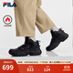 斐樂(lè )（FILA）官方男鞋加絨老爹鞋2025冬季新款貓爪6代中幫厚底休閑鞋 黑-BD 42
