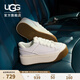 UGG春季新款女士時尚舒適輕便厚底系帶低幫EZ杜茨休閑鞋 1167499 WHT | 白色 36