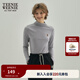 Teenie Weenie小熊秋冬隨心裁發(fā)熱肌底衣灰色T恤白色上衣打底衫女 中灰色 M (165)