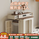 澳之音島臺餐桌一體現代簡(jiǎn)約家用可伸縮小戶(hù)型2025新款折疊餐桌椅組合 奶油白+香杉木桌面/帶插座 /單桌
