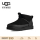 UGG秋季新款男士簡(jiǎn)約保暖經(jīng)典超短靴休閑雪地靴1174581BLK|黑色42