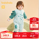 巴拉巴拉兒童羽絨連體衣寶寶男女童童裝保暖造型萌趣可愛(ài)時(shí)尚洋氣 粉綠A41416-白鴨絨 80 cm-充絨量40.2g