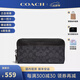 COACH蔻馳男士錢包長款錢夾卡包pvc配皮休閑手拿包國慶中秋禮物男 5015 MI5