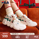 斐樂（FILA）男女鞋復(fù)古老爹鞋圣誕籃球鞋春季新款情侶運動鞋百搭時尚休閑鞋 雪白/百合白-SL【女款】 37.5