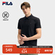 FILA 斐樂(lè )官方男裝針織短袖POLO衫2025夏季新款休閑涼感基礎上衣 傳奇藍-NV L 175/96A/L