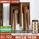 藝柳園 凳子實(shí)木凳子家用高凳梳妝凳創(chuàng  )意時(shí)尚矮凳客廳餐凳板凳木凳 新中式方凳-橡膠木加粗